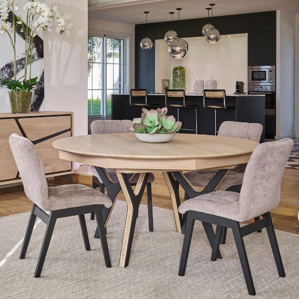 Table ronde extensible
