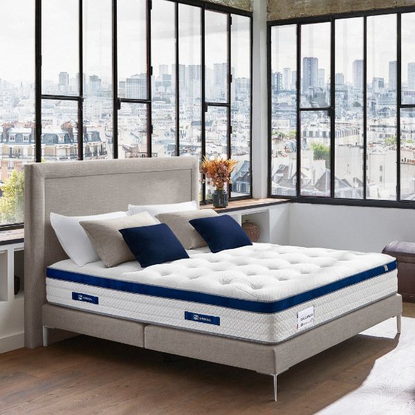 Matelas ressorts ensachés et mousse